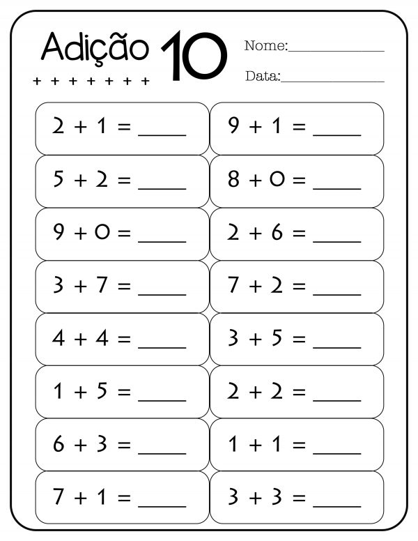 Atividades de Adição – Atividades de Matematica