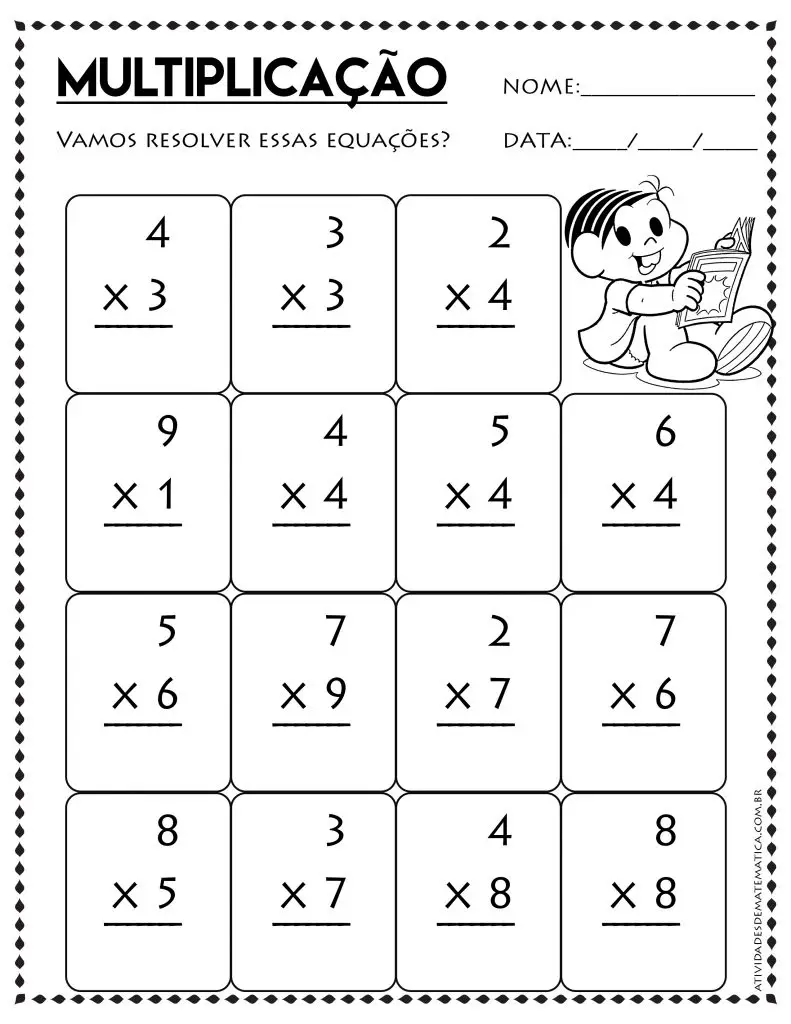 Atividades De Multiplica O Atividades De Matematica Hot Sex Picture