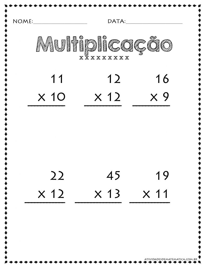 Atividades de Matemática para Quarta Série – Atividades de Matematica