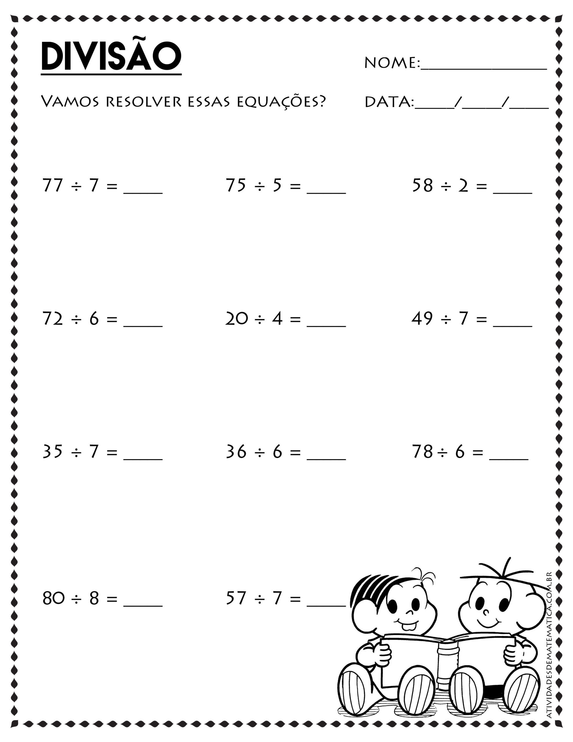 Atividades de Multiplicação 3º ano