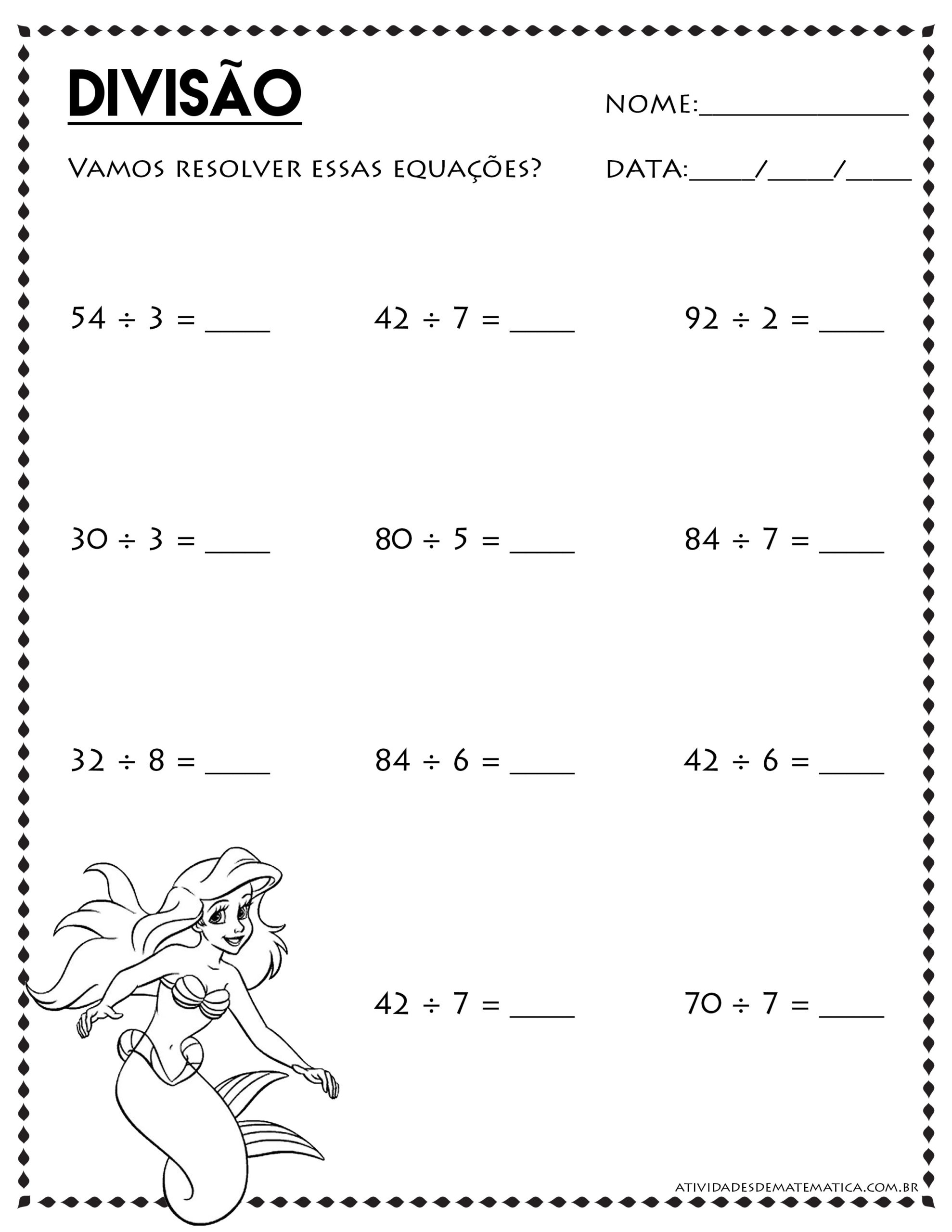 Praticando a Tabuada - Atividades de Matematica