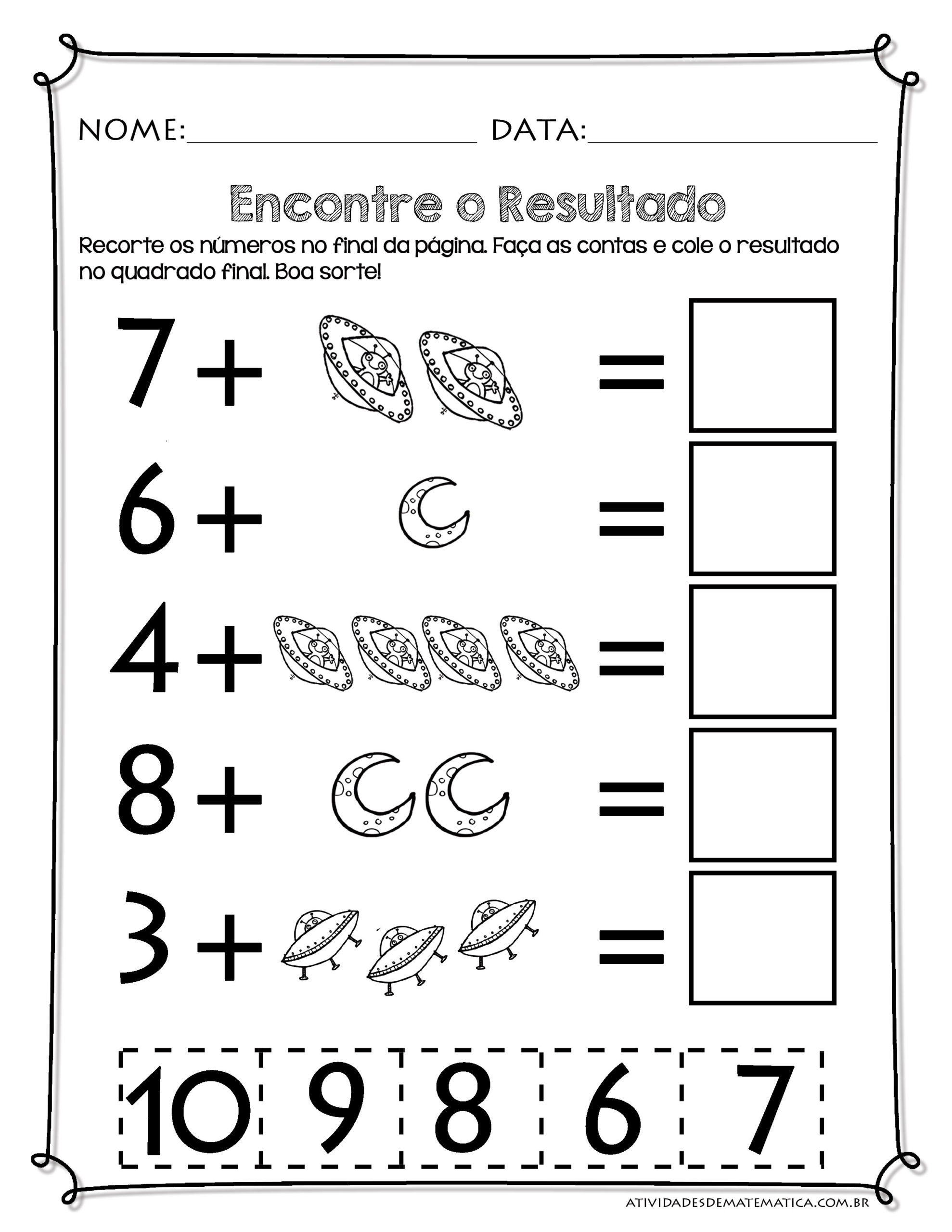 Atividades de Matemática para Segunda Série - Atividades de Matematica